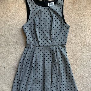 ELLE black polka dot dress
